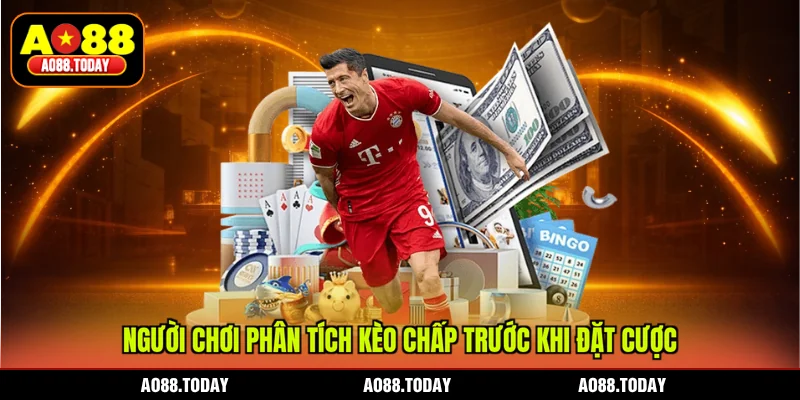 Người chơi phân tích kèo chấp trước khi đặt cược